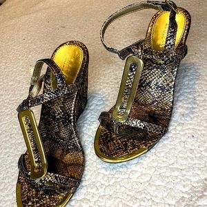 Snakeskin Wedges size 6.5